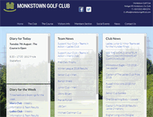 Tablet Screenshot of monkstowngolfclub.com